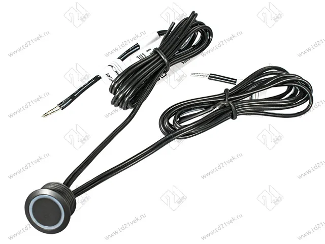 08.800.00.347 Сенсорный выключатель (диммер) встраив DKs-3, 12В/60Вт, 24В/100Вт, IP20, D=20*13мм, L=1м, черный 1