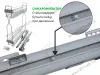 Бутылочница для кухни 150 левая, на направляющих скрытого монтажа с синхронизатором, полного выдвижения с доводчиком превью 3