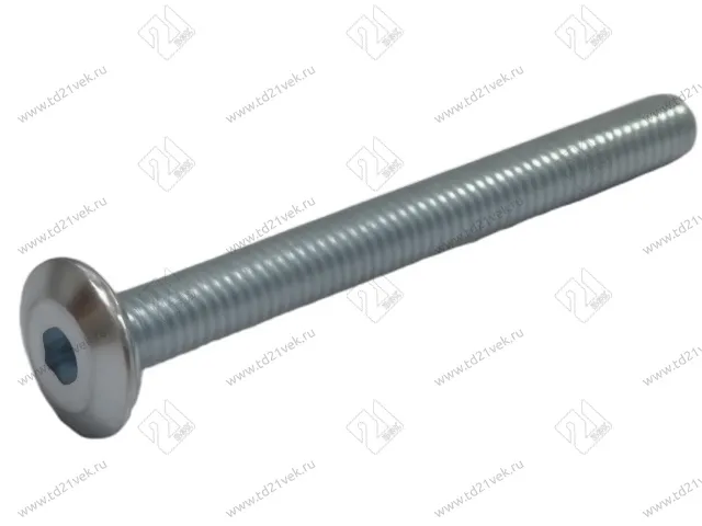 Винт с плоской головкой М6хL60мм, N=4, цинк 1