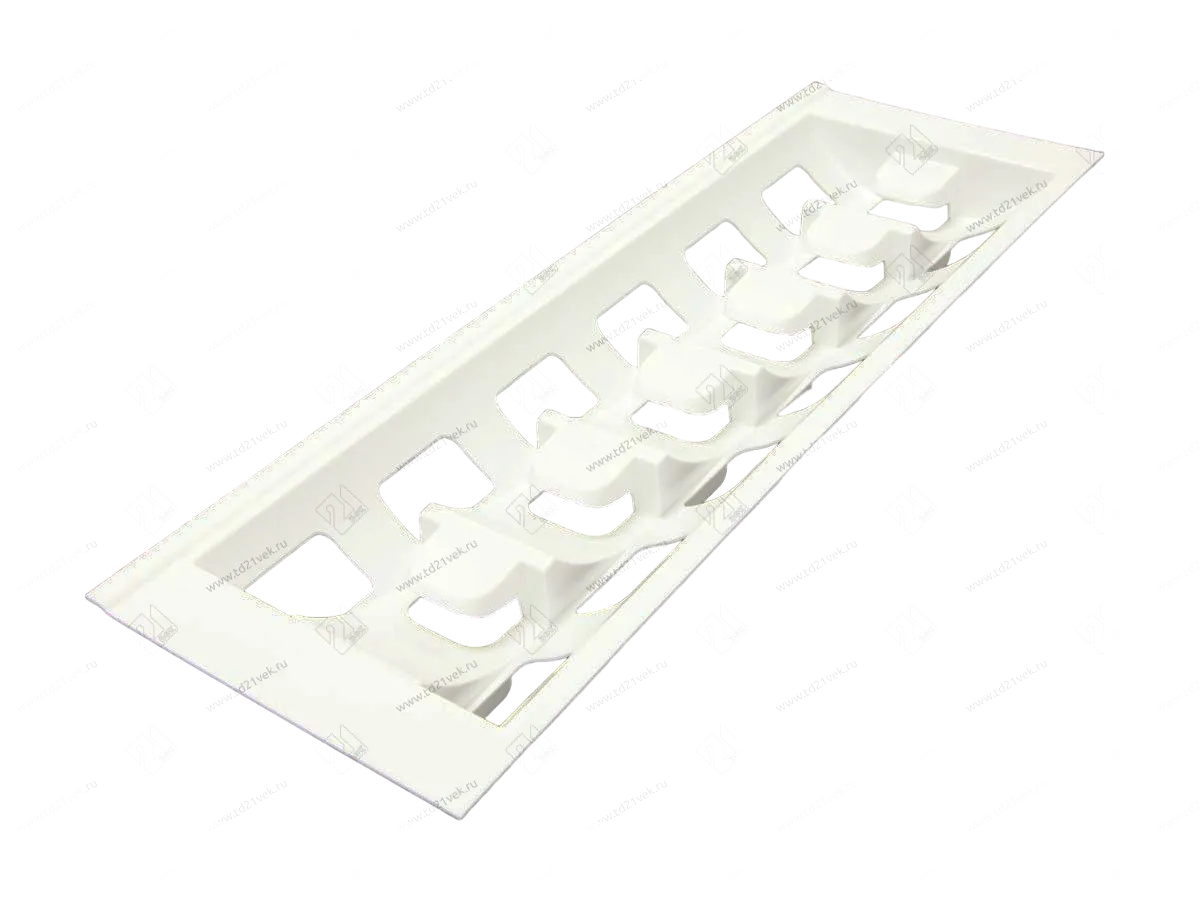 105-83-54-302 Лоток для cалатников/пиал Mesan TrayBond, 6шт.(Ш157хГ480-420хВ47,7) белый <2/20> 1