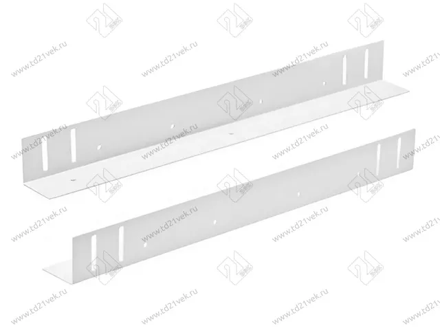 Уголок для крепления духового шкафа 308/505, L-505 мм, комплект 2 шт., белый 1