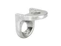 Полкодержатель для деревянных полок под саморез, никель