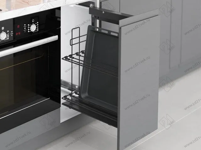 S-2898-A Выдвижная система для противней в базу 250 мм, Starax, (215х475х640) левая, антрацит 1