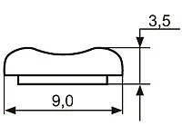 Декор "Sal-M 7" <9мм>(золото) sari <180-200/720-800>