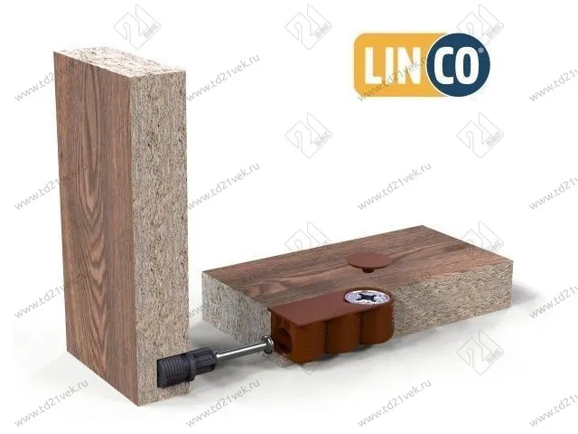 102-01-72-303 Стяжка Mesan Linco 16мм d18хh13,5мм (корпус/эксц./заглушка), серый<500/3000> 2