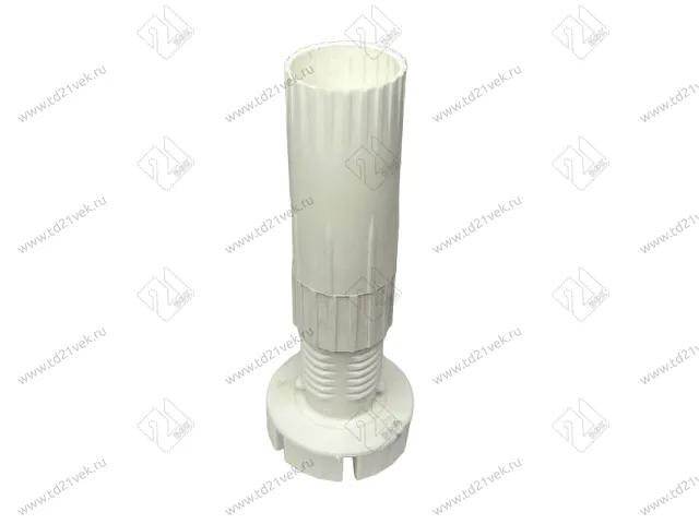 104-01-22-302 Ножка Mesan цокольной опоры с основанием h: 100мм, (95-125мм) белая <400> 1