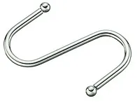 YJ-G311B/R-KR-B Крючок для рейлинга большой  хром <50/100/500>
