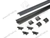 19.143.37.330 Профиль алюминиевый врезной 2 м (ЧЕРНЫЙ) КСС 2507Е, 4 клипсы, 4 загл <1> превью 2