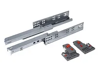 DB8781Zn/250 Направляющие, 250 мм скрытого монтажа 2D B-slide c доводчиком <10>