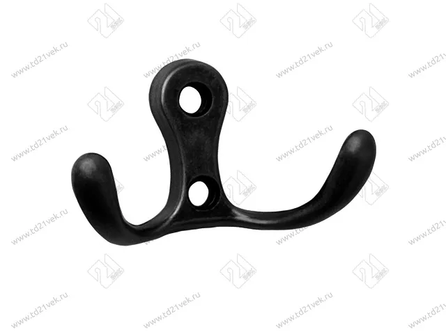 KR0010 BL Крючок матовый черный <75/450> 1