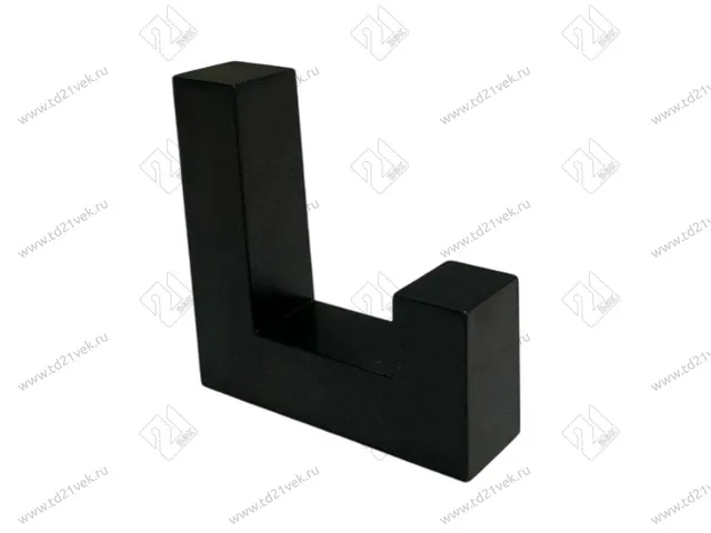 Пластиковый крючок, однорожковый, черный 1