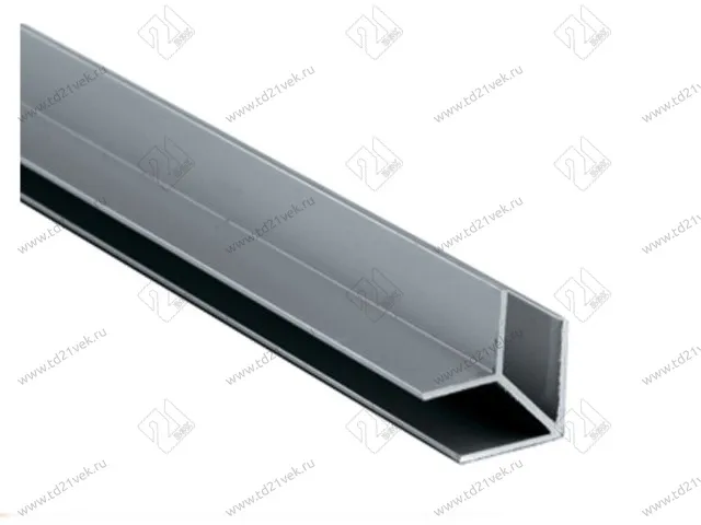 Планка угловая универс. алюм. для стеновых панелей 6 мм 1080 L=600  <100> 1