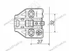 H8010 Планка с эксцентриком для EVO (H=0 мм) под саморез и евровинт превью 2