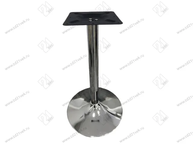 Подстолье для стола d445мм, d60хH715мм, хром+хром+черный / ПОРТУ/ 1