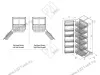 S-1221-C Выдвижная колонна для кухни в базу 450 мм, Starax, 4-х ярусная, (380х510х1250-1400 мм) превью 3