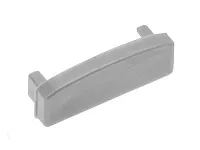PA-ZASGLAXNK-00 Заглушка для алюминиевого профиля (лакированная) GLAX (серый) накладная (уп -10 шт.)