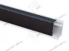 Плинтус кухонный алюминиевый, гладкий прямоугольный Квадро 3,05м черный <1/20/40> превью 1