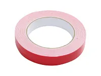 Двусторонний скотч, красный, 19мм х 5м, для зеркал