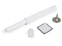 AMF15/W Упор-защелка фасада c толкателем и магнит. наконечником push-to-open,скр крепл. белый <100>