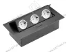 AE-PB03GS-20 Удлинитель офисный - 3x расширения рабочего стола розетка Schucko, черный превью 1