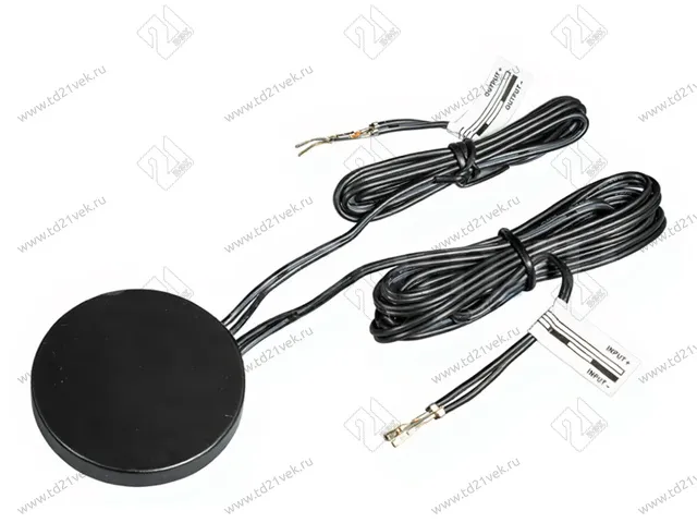 08.800.00.361 Выключатель сенсорный на касание CSS-3, 12В, max 60Вт, IP20, толщина преграды до 60мм, провод 1,5м, встроенный диммер, черный. 1