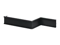 Цоколь с подсветкой 3м, черный матовый, H100/4000К, рефленый, комплект: LED лента SMD+рассеиватель+коннектор