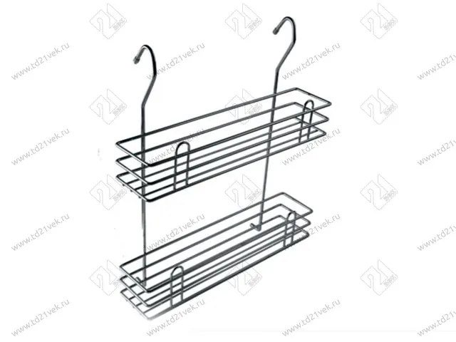 LE-540 Полка  для специй двухъярусная, Тип II (350х105х400) хром <6> 1