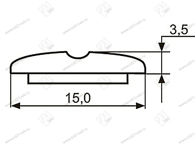 Декор "Sal-M10" <15мм>(хром) krom <125/500> 2