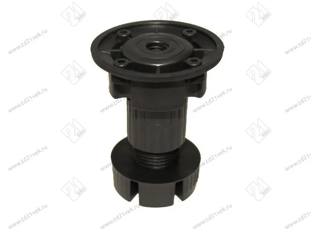 Опора кухонная Н060-080 мм разборная, черный, нагрузка 190 кг 1