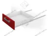DS 03W.1/500 Направляющие Boyard DS802 500мм, белый, 10 кг на пару <25> превью 1