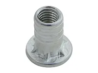 Футорка мебельная забивная М6хL16мм, сталь, цинк