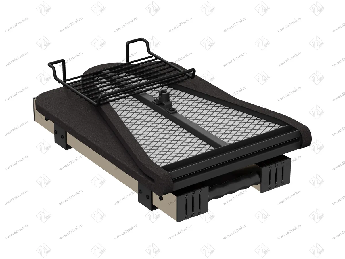 S-6616-A Выдвижная гладильная доска с фасадом в 400 базу, Starax, антрацит 4