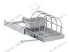 S-2393-G Корзина для бытовой химии в базу 350/400, Starax, (260*440*245 мм), серый превью 2