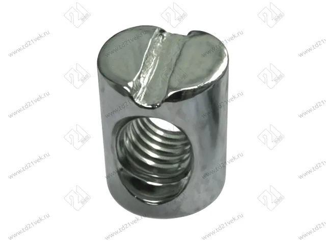Стяжка-бочонок D10, М6хL13 мм, под шлиц для плит толщиной от 18 мм 1