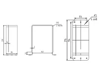 Ограничитель для сифона П-обр. 160мм (для 16мм) пластик белый