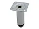 Опора мебельная P0010-100, H100 / d30 мм, хром