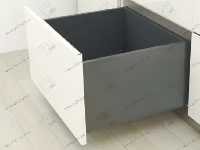 Комплект ящика Dragon-Pro, Soft-Close, L500 мм, H209 мм, нагрузка 40 кг, темно-серый, с доводчиком 1