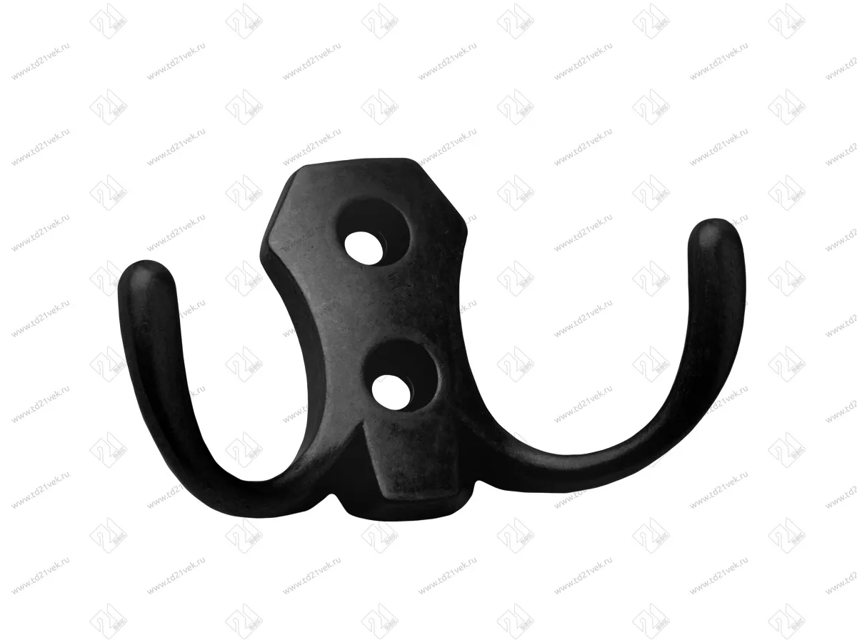 KR 0020 BL Мебельный крючок, матовый черный <70/420> 1