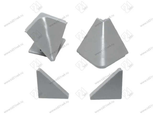 Комплект заглушек для плинтуса №1, серый 1