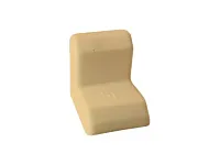 Уголок крепежный 21*21 мм с крышкой, 029.21 кремовый <250/2000>