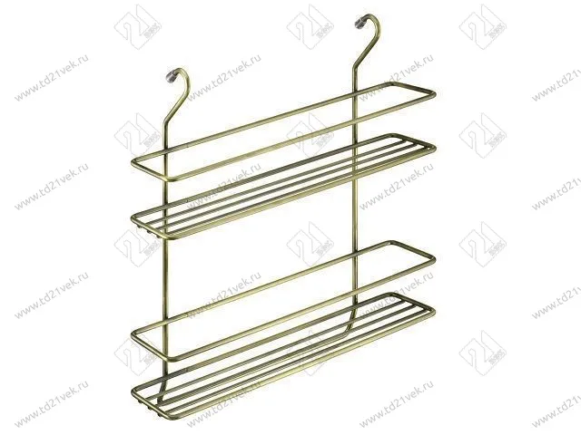 MX-063 AB Полка двойная для специй (358х85х350) бронза <8> 1