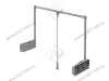 S-6013-G-01 Пантограф Starax, (650-900х140х850 мм), нагрузка 10 кг, серый/хром превью 5