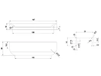 RT110GR.1/128/150 Ручка торцевая 147мм серый <50>