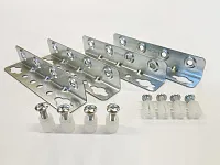 102-08-25-403 Стяжка Mesan кроватная L128*25мм толщина 1,2 мм, цинк (комплект- 4шт.) <50>