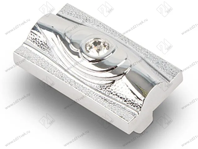 CRL15 Ручка-кнопка с кристаллами, хром <80/400> 1