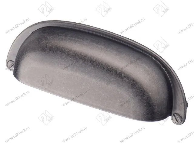 RS-118-96 BAZ , Ручка-ракушка, 96 мм, чернёный старинный цинк <50> 1