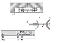 105-03-11-403 Стяжка Mesan для столешницы М6х65мм (ST) цинк <200>