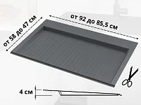 S-2265-G Поддон гигиенический под мойку Starax в базу 900мм (920x580x40) серый