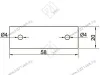 Полоса крепежная 58х20, 2 отверстия (50/100) <1500> превью 2