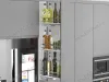S-2916-C Выдвижения колонна в базу 150 мм, Starax, 3-х ярусная, (106х450х920 мм), правая превью 1